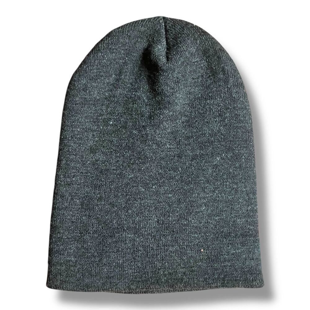 Target Dark Gray Knit Beanie Unisex Winter Hat One Size Stretchy
